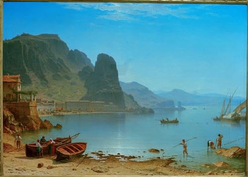 Cuadro pintura al óleo clásico para transformar tu salón con arte mediterráneo SERENDIPITP