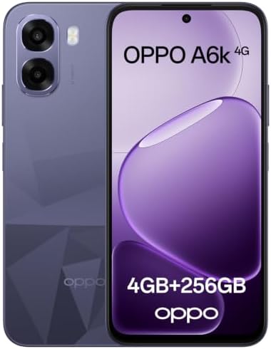OPPO A6k 4G Android Unlocked Smartphone, 4+256GB, 6,75" 120Hz Ult...