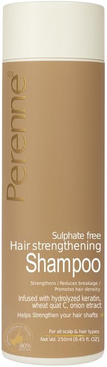 Perenne Sulphate-Free Hair Strengthening Shampoo with, Redensyl, and Onion Extract (250 ml) - Helps to Reduce Hair Fall, Promotes Hair Growth for All Hair Types
