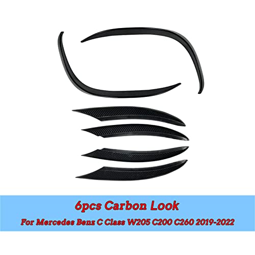 Jacbon dianteiro do carro farol de nevoeiro tira grade de entrada de ar guarnição capa, para mercede