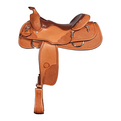 Billy Royal Westcoast Reiner Saddle | Size 16.5" | Color Light Oil | Professional Reining Choice | Hand Tooled Craftsmanship | Modern Conformations | Close Contact | Pre-Turned Fenders