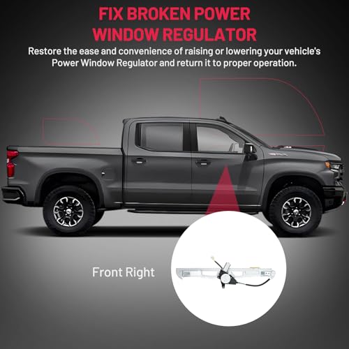 Image of BDFHYK EK4Z6123200B Power Window Regulator with Motor Front Right Compatible with Ford Transit-150, Transit-250, Transit-350