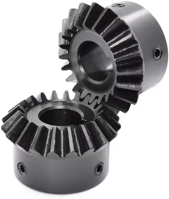 Pinion Engine Gear,Tooth Gear,Motor Pinion Gear,2pcs Straight Bevel Gear 1.5 Module 15/20/25/30 Teeth Steel 90° Vertical Directional Drive Steering Gear M4 5mm 6 8 6.35 Bore G-S (Color : 1.5M, Size