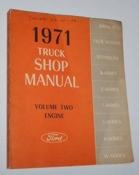 Paperback Ford 1971 Car Shop Manual Volume Two Engine Book