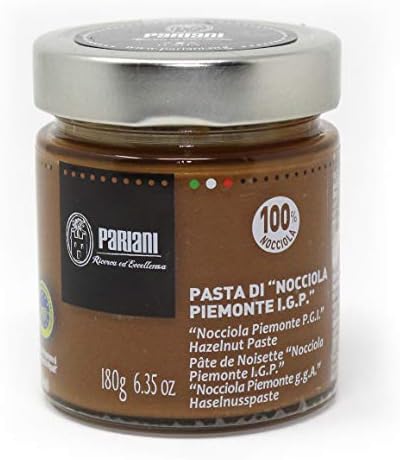 Pariani 100% Pure Unsweetened Hazelnut Paste from Italy 180 Gram