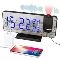 Amazon.co.jp: EVILTO デジタル時計 投影クロック 多機能目覚まし時計