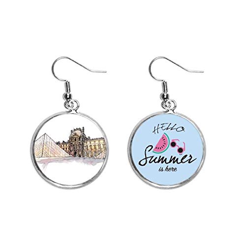 Pendientes de sandía para mujer joyería de verano lóbulo París