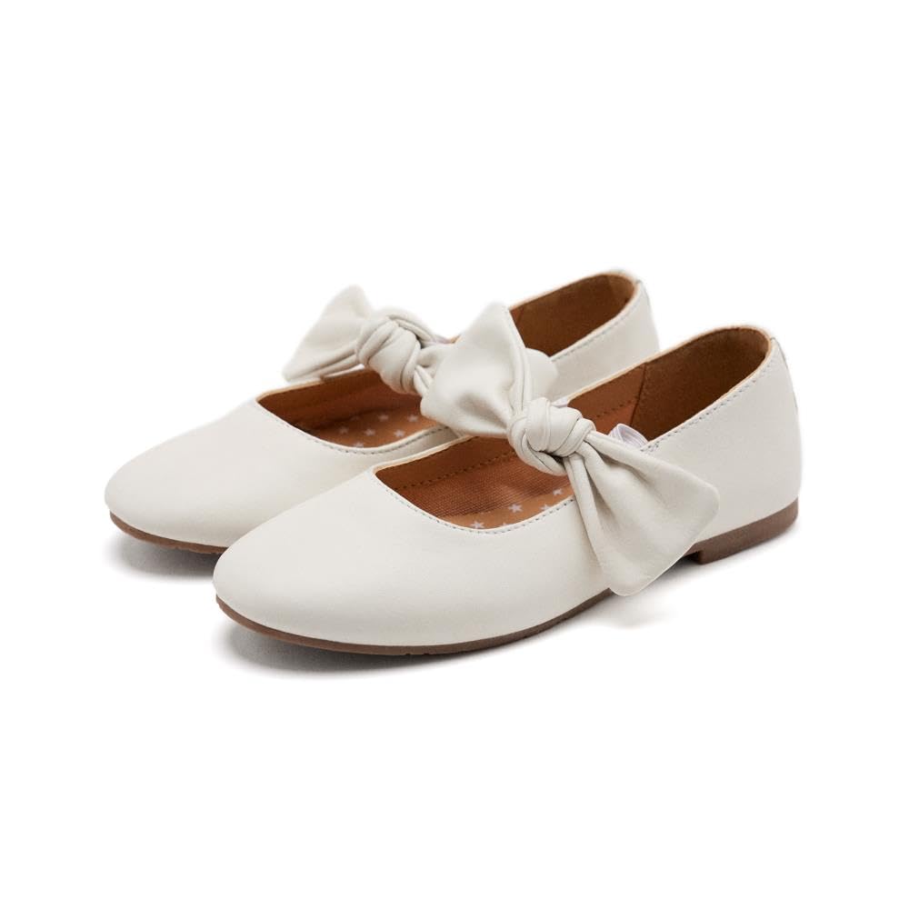 GIOSEPPO Errol, Girls’ Mary Jane Flat, Blanco,