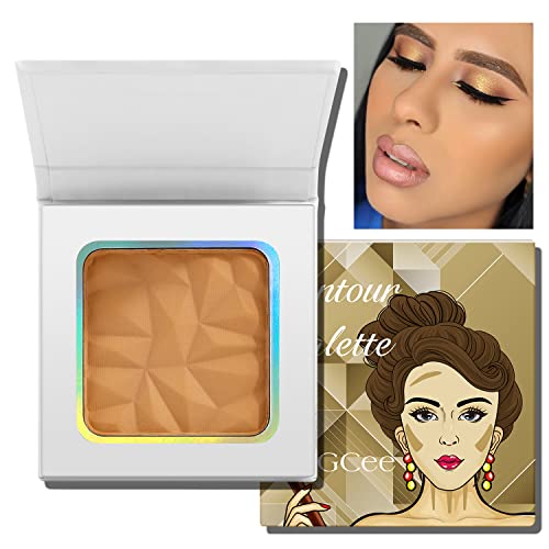 Matte Light Bronzer Palette,Perfect Finish Hd Powder,Professional Bronzering Contouring Makeup Pallet,Silky Highly Pigments And Long Lasting For Fair Face Tone,Lightweight,Cruelty-Free,& Vegan Friendly #TOP5