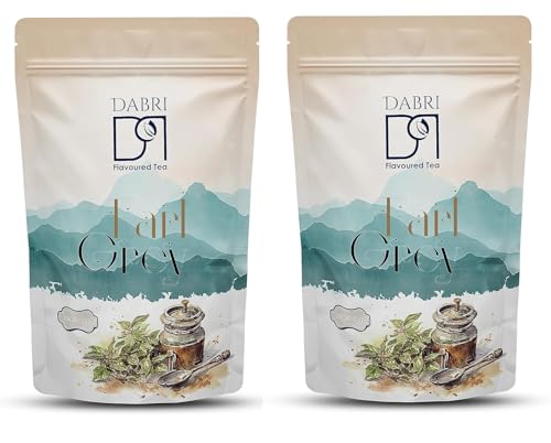 Image of Dabri Earl Grey Black Tea 200gm Combo | Pack of 2 x 100gm Each Pouch | Premium Black Tea With Pure Natural Bergamot Extract | Refreshing and Hydrating | No Preservatives | Garden to Cup