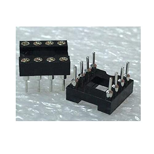 10pcs DIP-8 Round Hole 8 Pins 2.54MM DIP DIP8 IC Sockets Adaptor Solder Type 8 PIN IC Connector