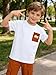KIDLAGA Boys Clothes Two Piece Short Sleeves T-Shirt & Fashion Pants Spring Outfits Summer Clothes Sets Size 7-8 Years