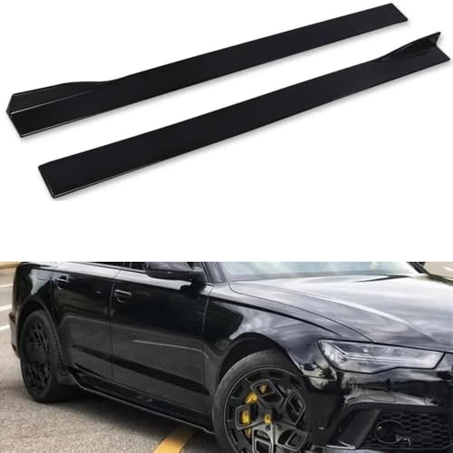 Faldones laterales universales de 2m para parachoques de coche kit de 6 unidades 2