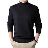 [OkYiLi] ニットセーター メンズ メンズセーター ビジネス ルーネック タートルネック 裏起毛 厚手 プルオーバー 春秋冬