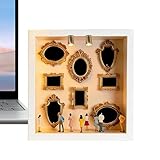 Herramienta de elaboración intuitiva: con su estructura fácil de usar, el minimarco para fotos de museo simplifica el montaje y admite arreglos imaginativos, proporcionando una manera perfecta de exhibir recuerdos artísticos durante eventos especiales o la vida diaria.