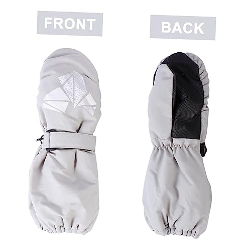 VALICLUD 2 Pares Luvas De Esqui Infantil Luvas De Bicicleta Infantil Luva De Esqui Luvas De Esqui De