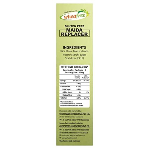Image of Wheafree Gluten Free Maida Replacer Flour - Pack of 2 (500g Each) | All Purpose Flour | Wholesome Ingredients
