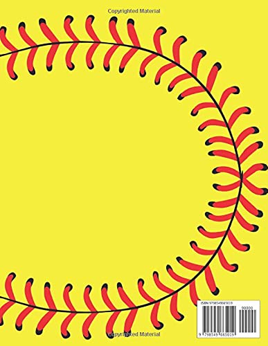 Softball Score Keeping Book With Pitch Count & Team Line-Up: Log Book & Training Practice Session Tr