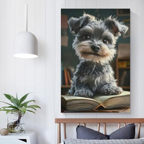 Cuadros decorativos de Schnauzer para dar vida y calidez a tu dormitorio 5
