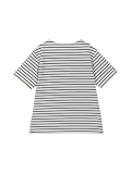 S/S HH Marine Border Tee オフホワイト/ディープネイビー M