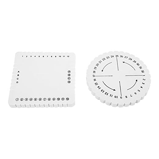 Disco de Cordón Rebordeado de Kumihimo, Disco de Tejido Trenzado Trenzado Macramé de 2 Piezas Kumihimo Disco de Tejido Hecho A Mano (Cuadrados Redondos, Blanco)
