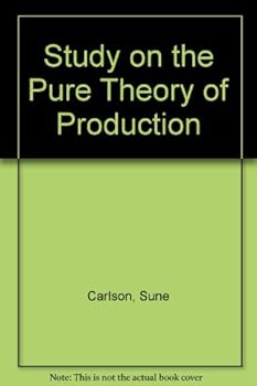Hardcover Study on the Pure Theory of Production Book