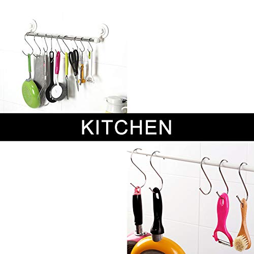SumDirect 25PCS Scarf Apparel Punch Cup Bowl Kitchen S Shaped Silver Tone Hanging Hooks