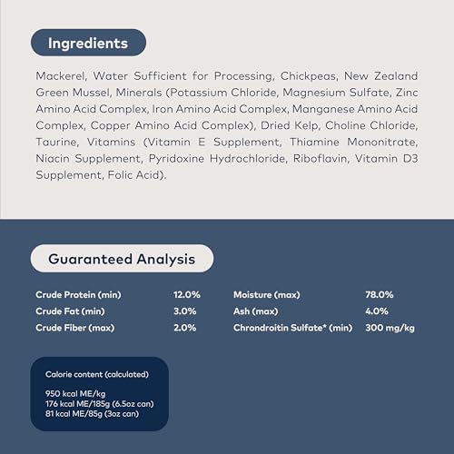 Image of ZIWI Peak Wet Cat Food - All Natural, High Protein, Grain Free, Limited Ingredient, with Superfoods (Mackerel, Case of 12, 6.5oz Cans)