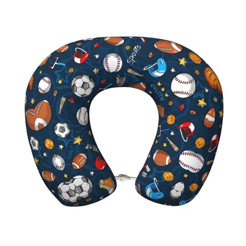 Almohada de poliéster color negro para viaje miniatura 1