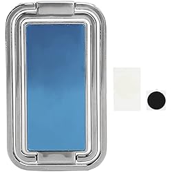 Soporte para anillo de teléfono Soporte para dedo, agarre de mano trasero plegable de metal ultrafino con rotación 360 para escritorio de oficina, mesita de noche, mostrador de cocina y más(Plata)