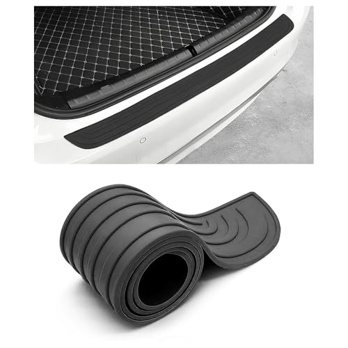 XATHKJOE Protection Seuil de Coffre pour MG 3 Hybrid + Luxury 2024-2026 (MG3), Protection Pare-Chocs Arrière en Caoutchouc Anti-Rayures, Bande de Protection de Seuil de Chargement,7cm×90cm