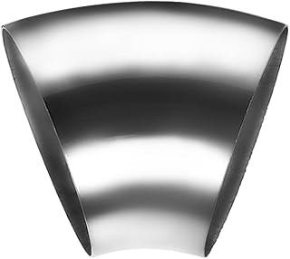 5 Inch 45°Mandrel Bend Elbow, 304 Stainless Steel Exhaust Pipe Elbow, Thickness 1.5mm Elbow Exhaust Tubing for Car Exhaust Modified Elbow Pipe, Stair Handrail, Pipe Turning