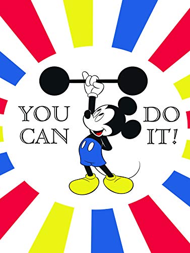 Cuadro de pared de Mickey Mouse Do It de 30x40 cm sin marco para decorar salones 2