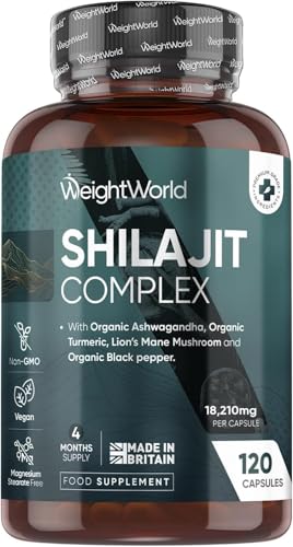 Shilajit gélules complexe Himalaya avec ashwagandha bio pour la vitalité globale