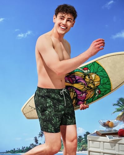 SURF CUZ Mens Swim Trunks 5 Inch Swim Shorts Quick Dry Bathing Suits for Men Beach Shorts Mesh Lining Swimming Trunks2