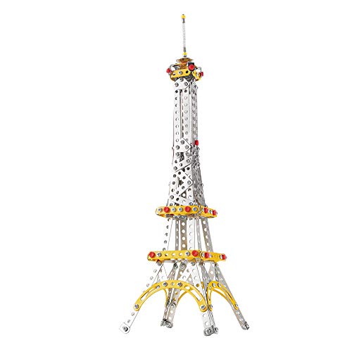 ColorBaby 44827 - Torre Eiffel de Metal mecano 447 Piezas, Smart Theory, Juego de construcción, Juguete Stream, Meccano para niños, Jugar con Herramientas, A Partir de 8 años, Regalos Infantiles
