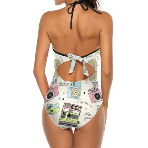 Bikini set une pièce avec effet monokini au tissu ultra doux