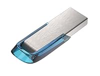 SanDisk Ultra Flair USB 3.0 Flash-Laufwerk 64 GB (Rescue Pro Software, Passwortschutz, robust, schlankes Metallgehäuse, 150 MB/s Übertragungsgeschwindigkeit) Blau – Ansicht 5