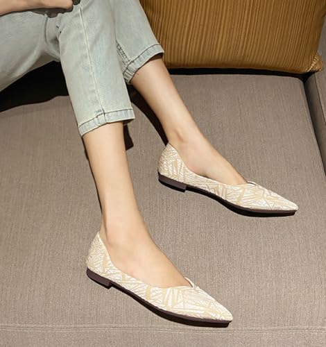 Women's Flats Shoes Pointed Toe Ballet Dressy Flats Casual Comfortable Soft Sole Ladies Shoes for Office Travel3
