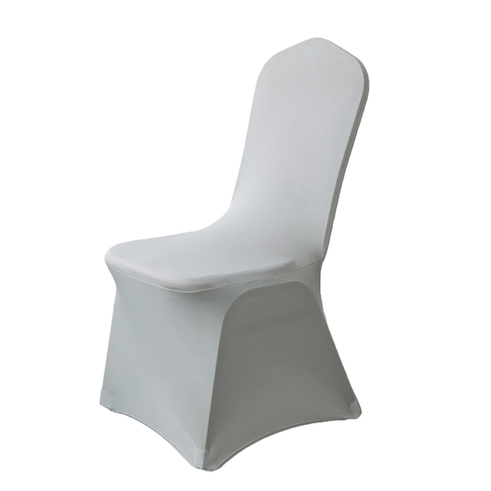 Housse de chaise extensible lavable grise anti tache pour banquet sans stress