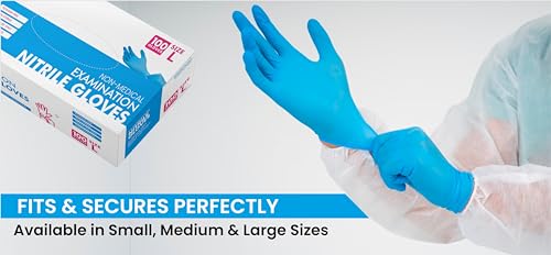 Image of Nitrile Gloves, 4mil-100 Count, Gloves Disposable Latex Free, Disposable Gloves for Household, Food safe (10 Box L)