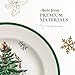 Spode Christmas Tree 5-Piece Place Setting - Festive Earthenware Tableware with Plates, Teacups, Saucers - Microwave, Dishwasher Safe - Christmas Dinnerware & Holiday Tableware