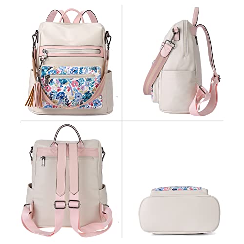 Image of Telena Womens Backpack Purse Vegan Leather Large Travel College Shoulder Bag with Tassel