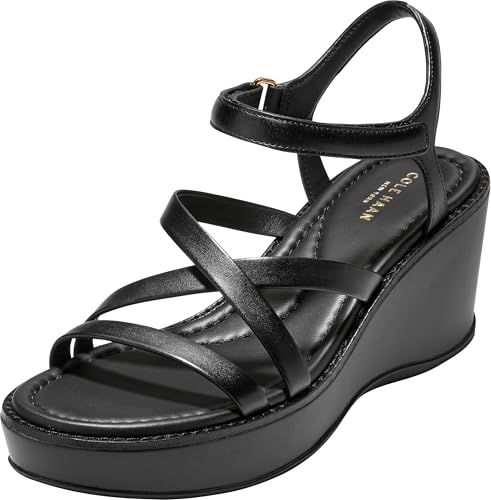 Cole Haan Women's Sandals - Grand Ambition Azzura Strappy, Black Leather, 9-B US by Cole Haan - Used condition - US$61.93