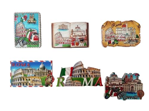 SET DA 6 PEZZI MAGNETE IN RESINA A VARIE FORME COME DA FOTO