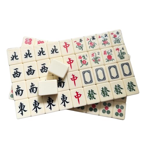Juego Tradicional Chino de Mahjong con 144 Fichas miniatura 3
