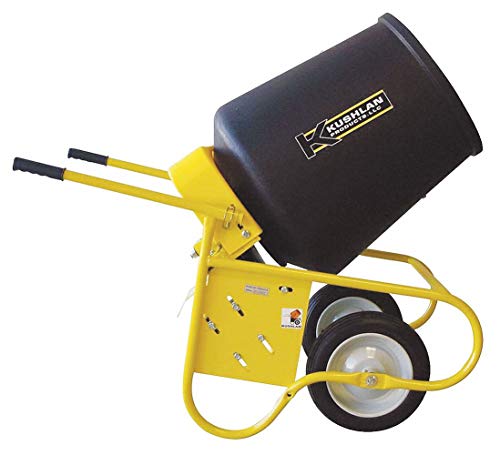 Kushlan Products Wheelbarrow Mixer, 3.5 cu ft, 115V, 1/2HP - KPRO