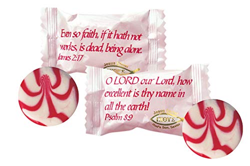 Scripture Candy, Strawberry & Cream Hard Candy 5.5 Ounce Bag, 25 Pieces #TOP2