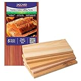 Jaccard Premium Cedar Planks, For Grilling, Fish, Meat, and Veggies, 6.5' x 3.5', 25 Small Planks for Gas, Ceramic, and Charcoal Grills