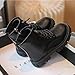 Girls Lace Up Riding Boots Fall Fashion Side Zip Up Cozy Combat Shoes Lug Sole Chunky Bottom Warm Boot for Toddler